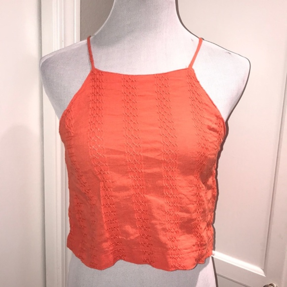 Lush coral orange tank